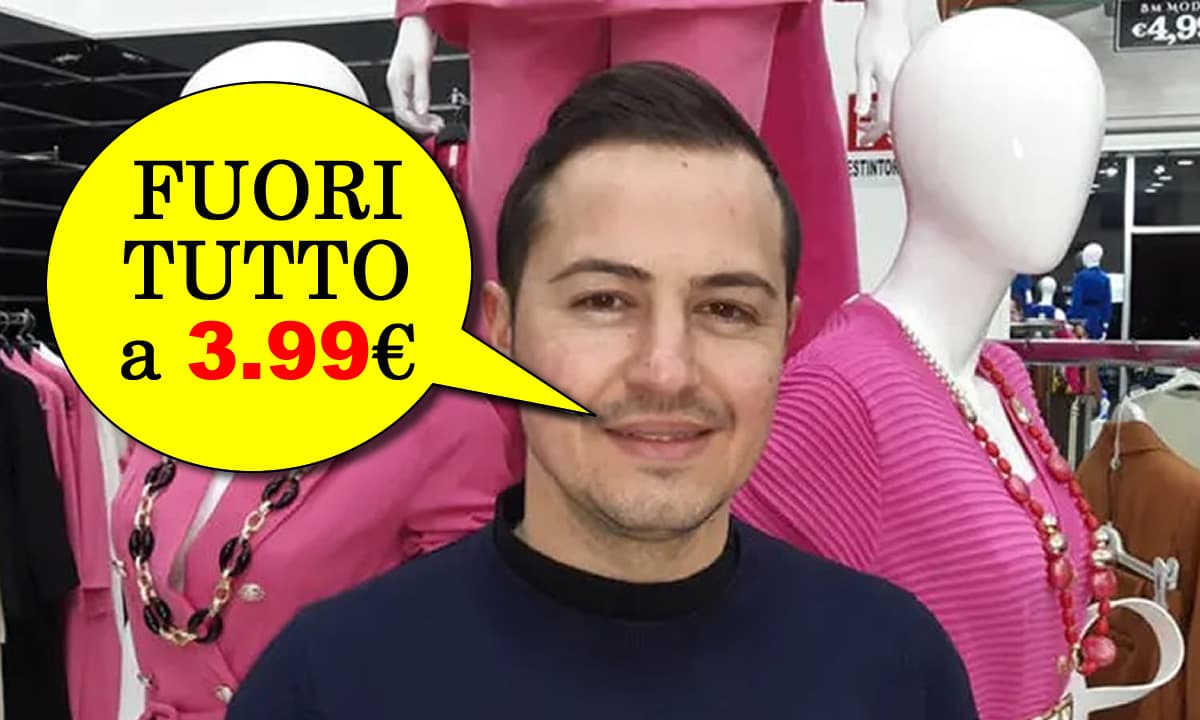Formia, Giosuè Miranda di BM Moda: Tutto a 3.99€!