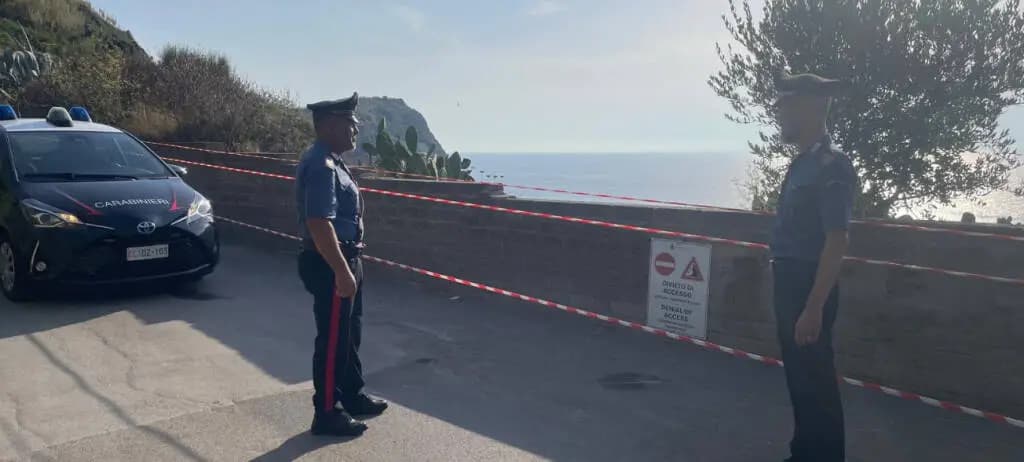Frana a Ventotene. Nessun ferito