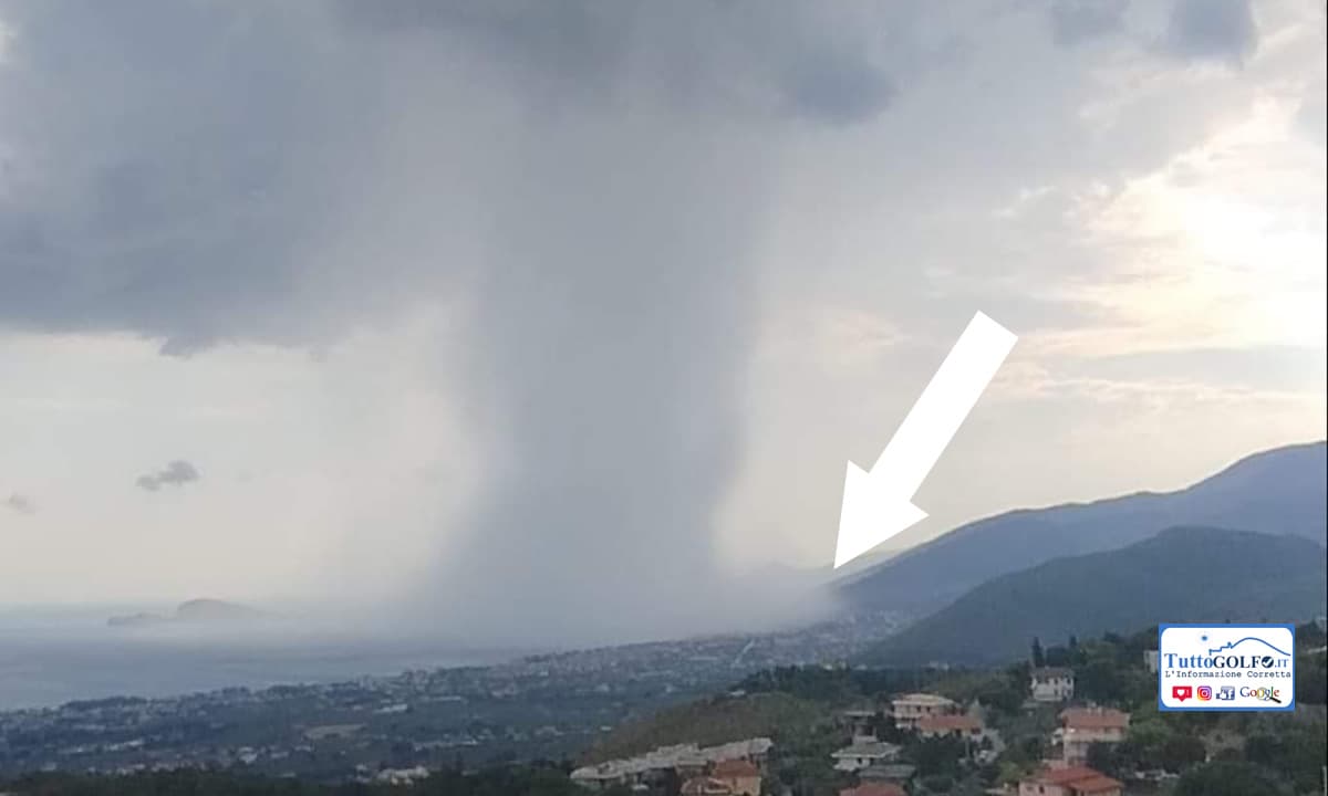 Downburst a Formia: il fenomeno meteorologico ha causato disagi - Le immagini