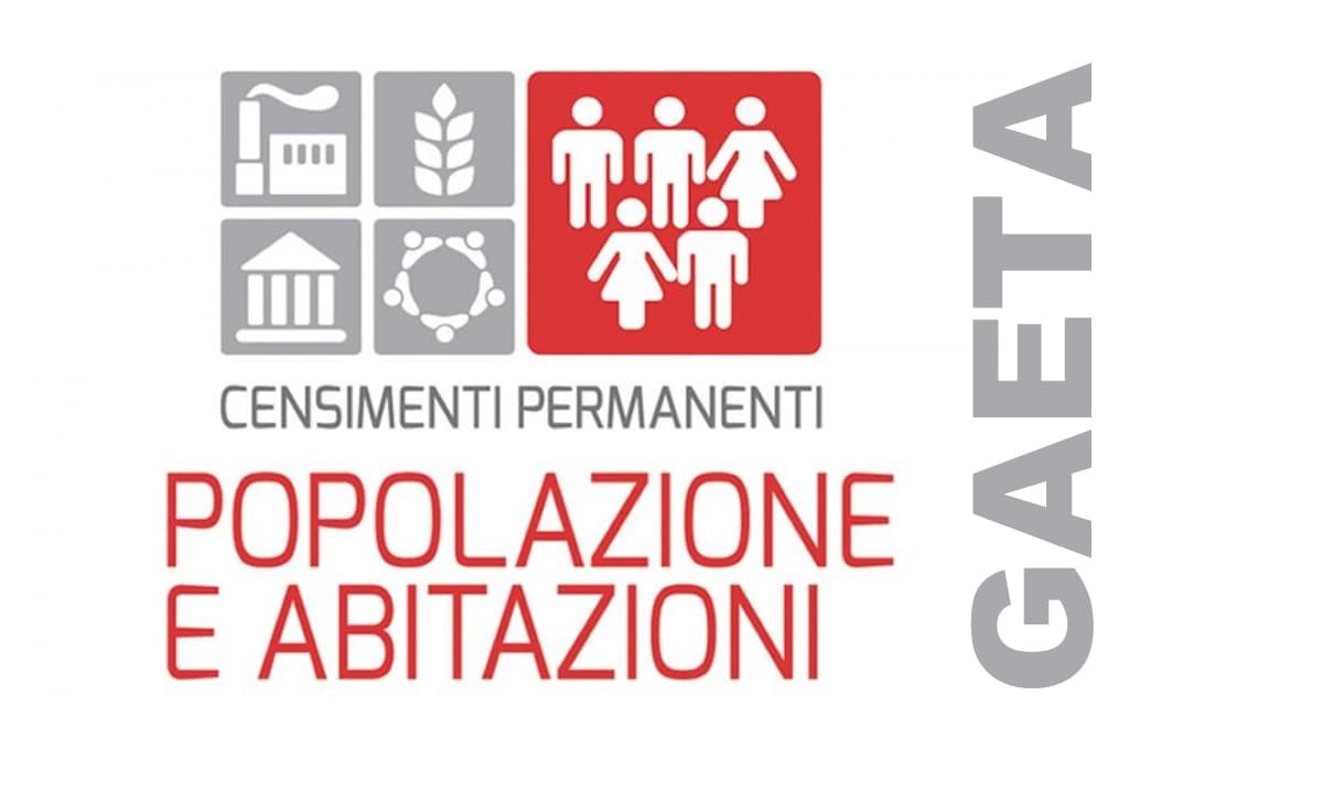 Gaeta - Il 7 ottobre inizio del Censimento Permanente della Popolazione e delle Abitazioni