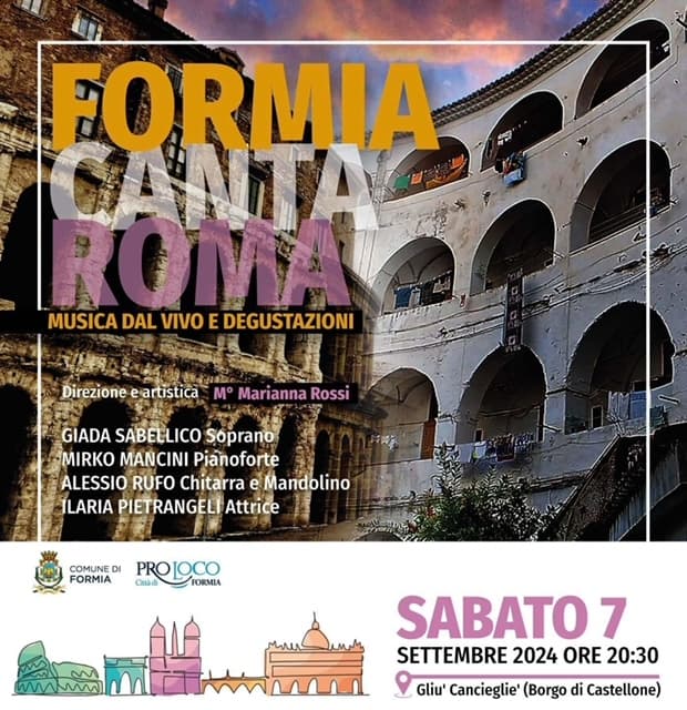 "Formia canta Napoli" e "Formia canta Roma". Il 6 e 7 settembre a "gliu' canciegl" nel borgo di Castellone.