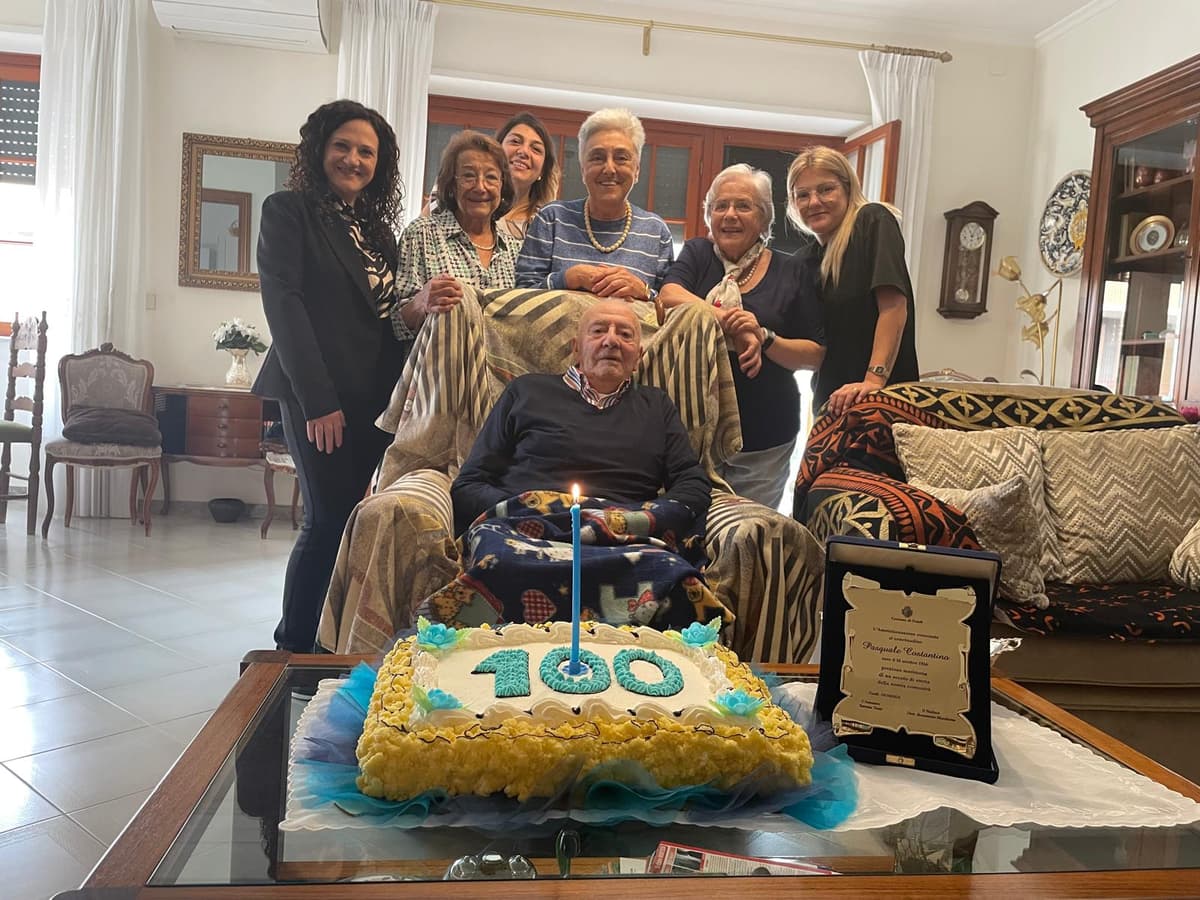 Il cittadino fondano Pasquale Costantino spegne 100 candeline