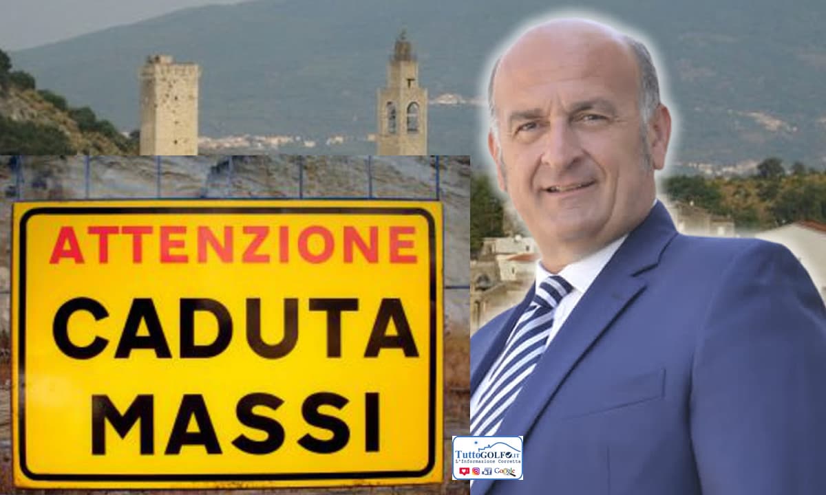 Castelforte - Caduta massi per la strada di Suio Alto e imminente probabile voragine in via delle Terme
