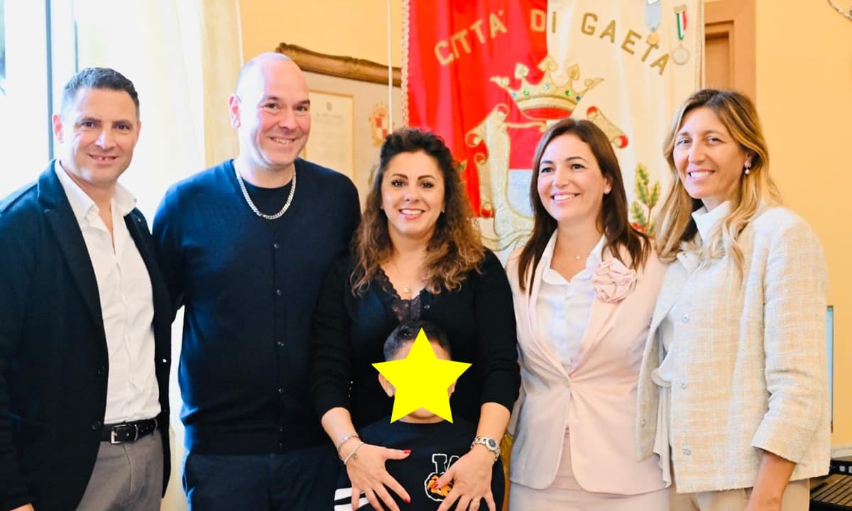 Gaeta - Oggi Luca, Maria e Daniel sono finalmente una famiglia