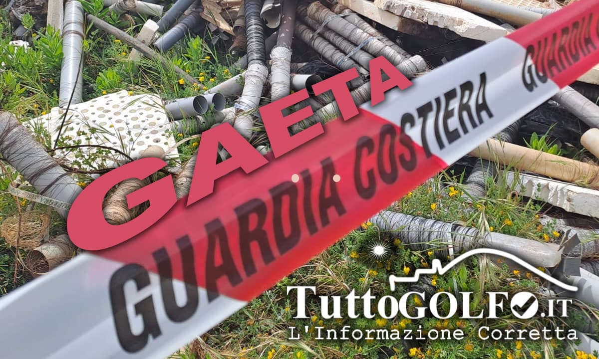 Gaeta - Rifiuti metallici, gommosi e materiali edili di risulta. Dissequestrati 20.000 metri quadrati