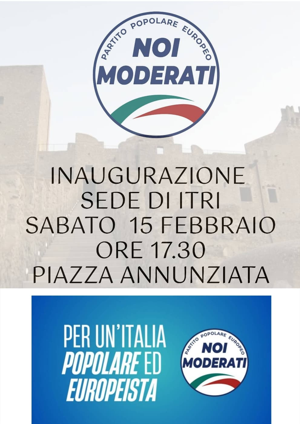 Noi Moderati inaugura la sede elettorale a Itri in vista delle elezioni amministrative