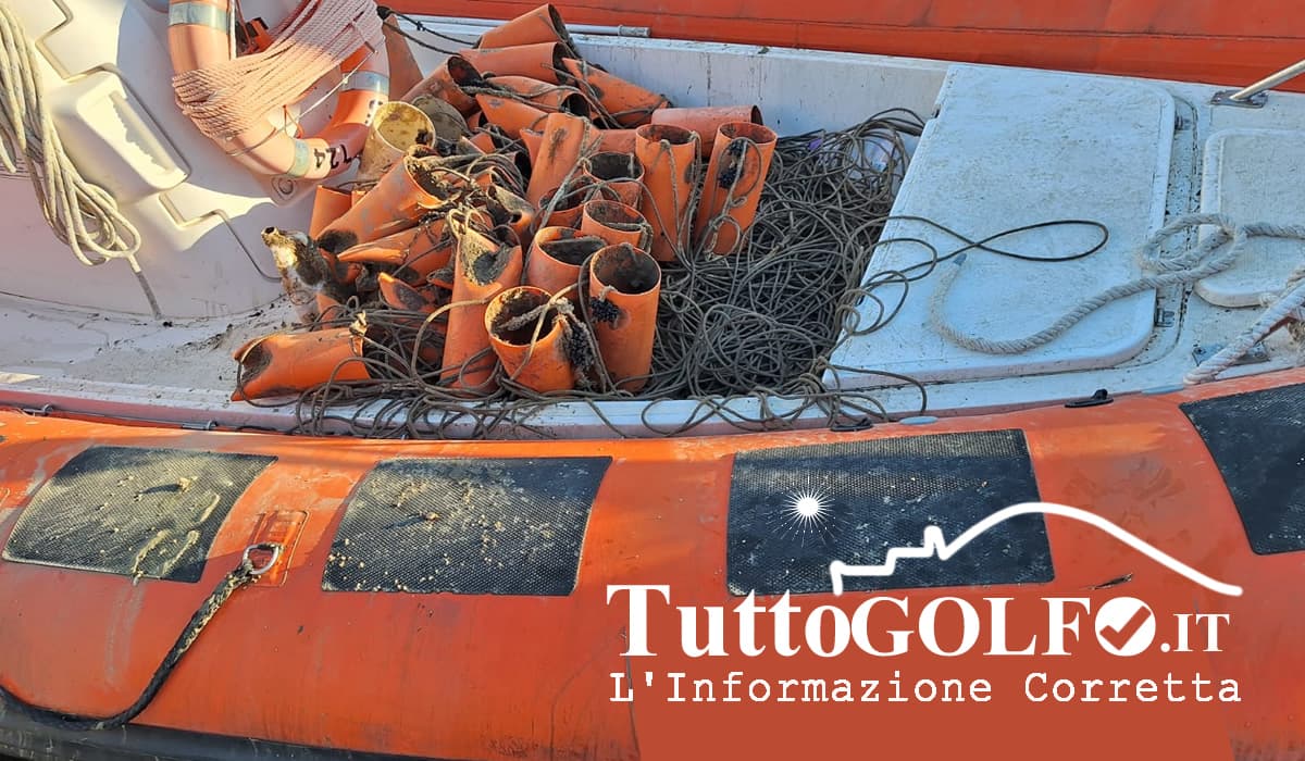 Blitz di polizia in mare della Guardia Costiera di Gaeta. Individuate più di 50 trappole alla foce del Garigliano