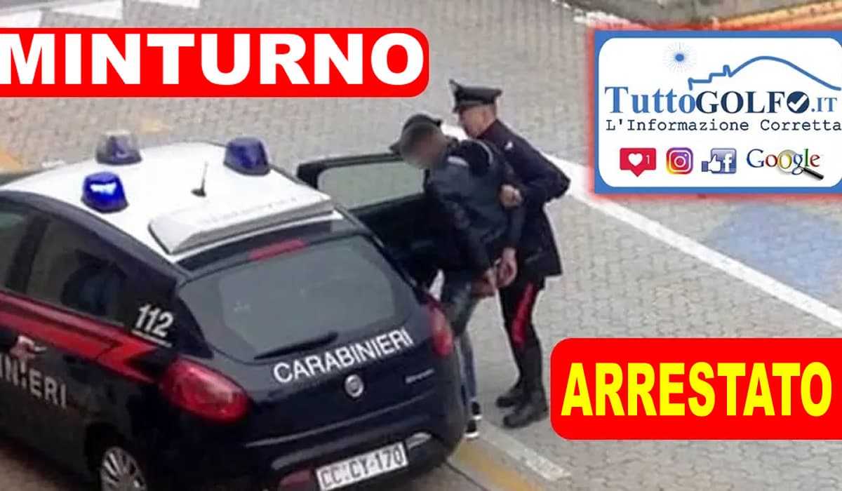 Scauri: operazione antidroga dei Carabinieri, arrestato giovane di Minturno con oltre 100 grammi di hashish