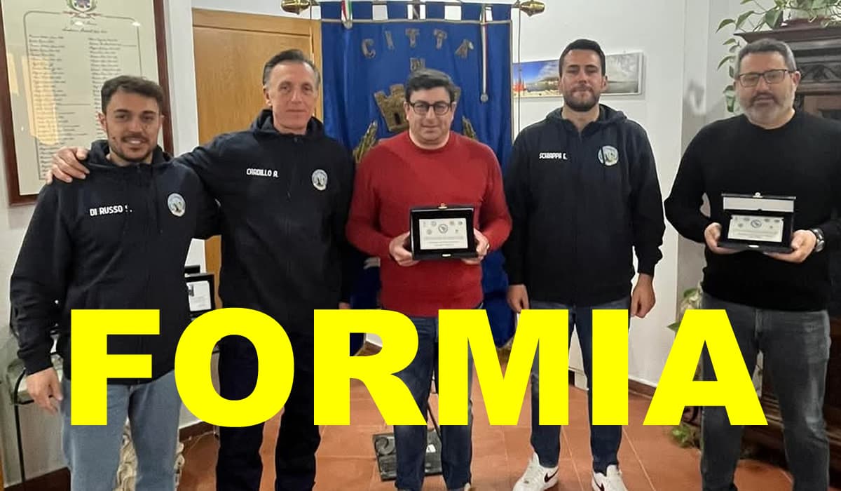 Premiati i rappresentanti dell'ASD Perla del Tirreno Formia