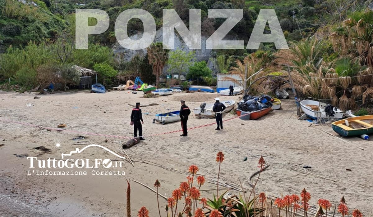 Sequestrato un tratto di spiaggia a Ponza per abbandono incontrollato di rifiuti