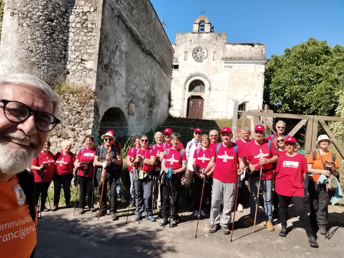 Castelforte e Minturno hanno accolto un gruppo di pellegrini che stanno percorrendo la Via Francigena nel Sud da Castelforte a Roma