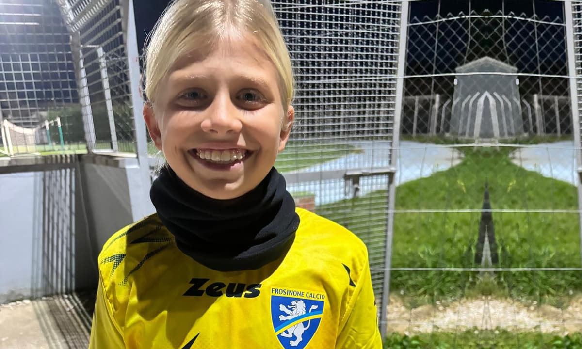 Rebecca Di Russo e la passione per il calcio. La piccola calciatrice di Spigno Saturnia conquista il Frosinone e sogna l'Inter