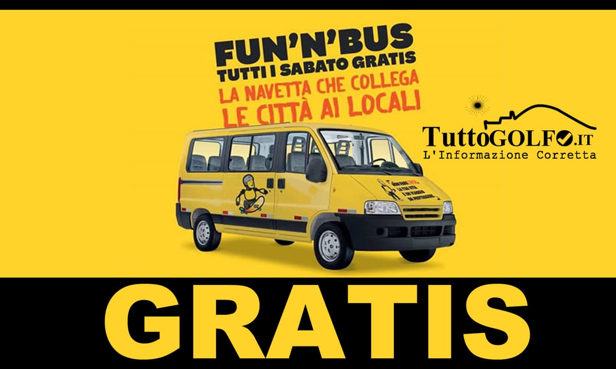 Movida sicura tra Gaeta, Formia e Minturno. Pronta la navetta Fun’N'N Bus. GRATIS - Tutti i sabato. Gli orari
