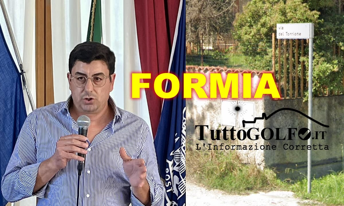 Formia - Lavori di sistemazione di Via del Torrione
