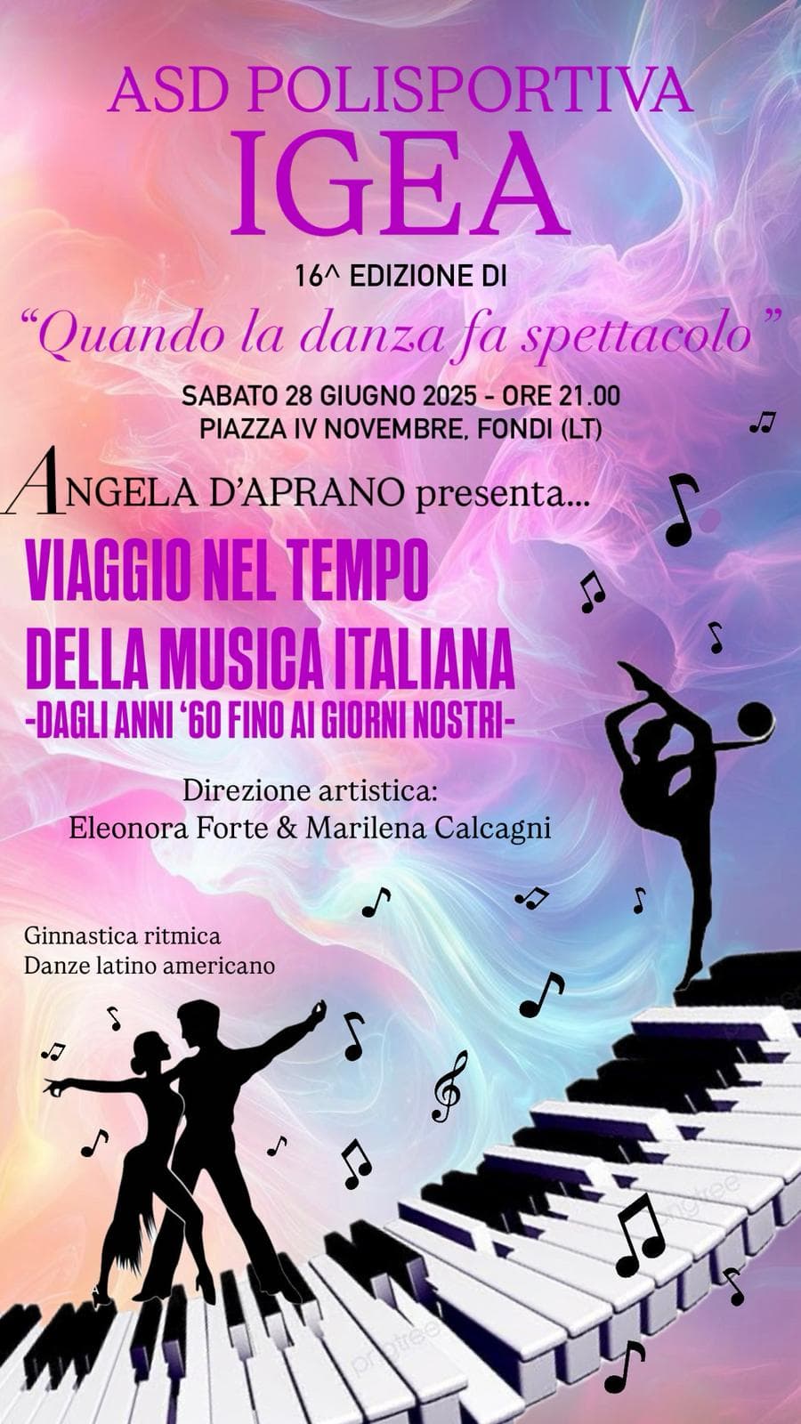 Fondi, la Polisportiva IGEA pronta a incantare con la 16ª edizione di “Quando la Danza fa Spettacolo”