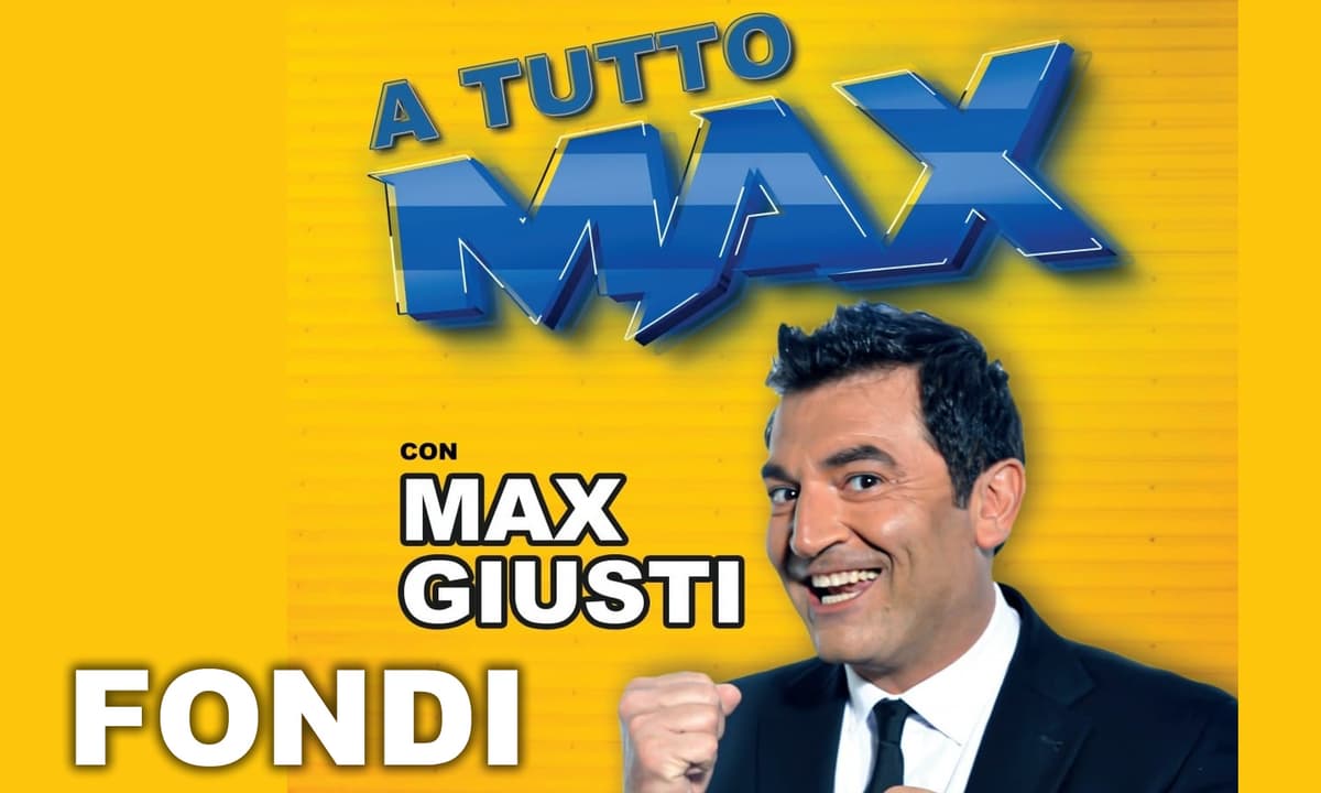 Max Giusti torna a Fondi: grande show in Piazza De Gasperi