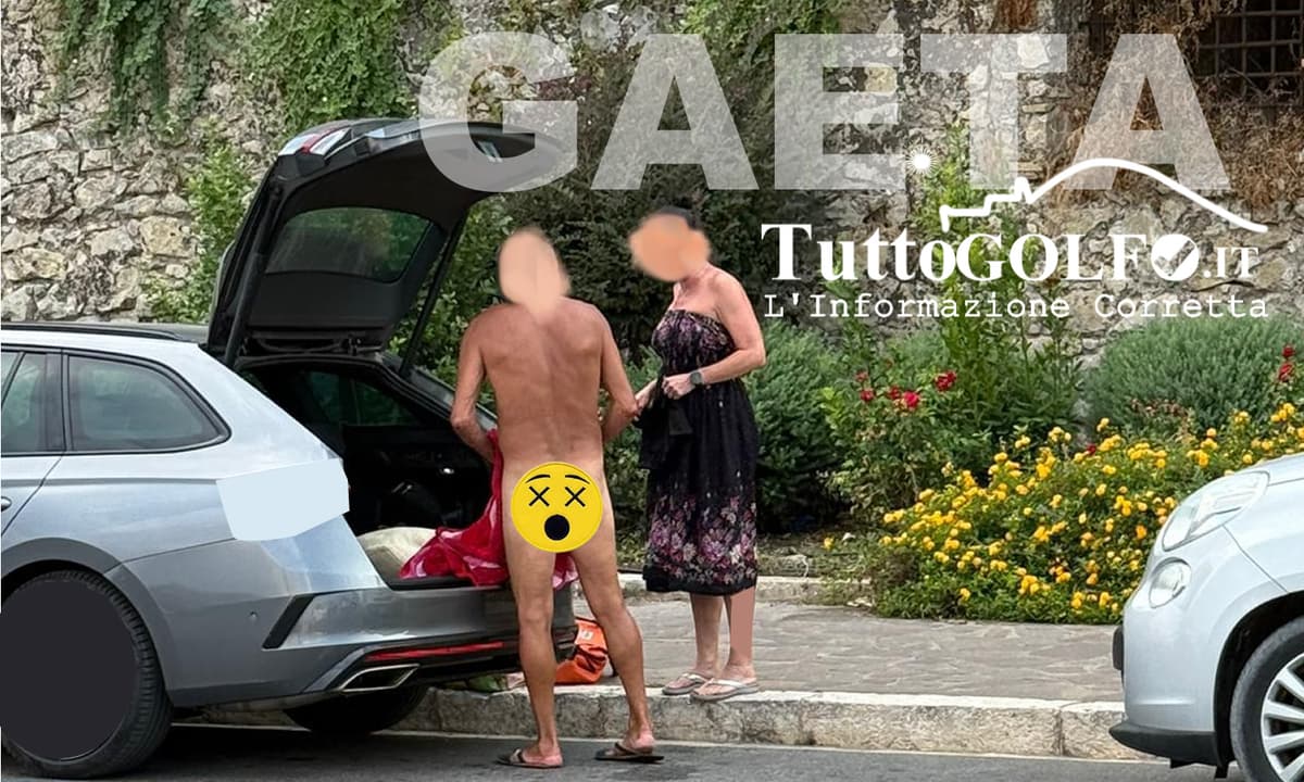 Gaeta, un uomo si spoglia nudo in strada per cambiarsi il costume nei pressi della Favorita