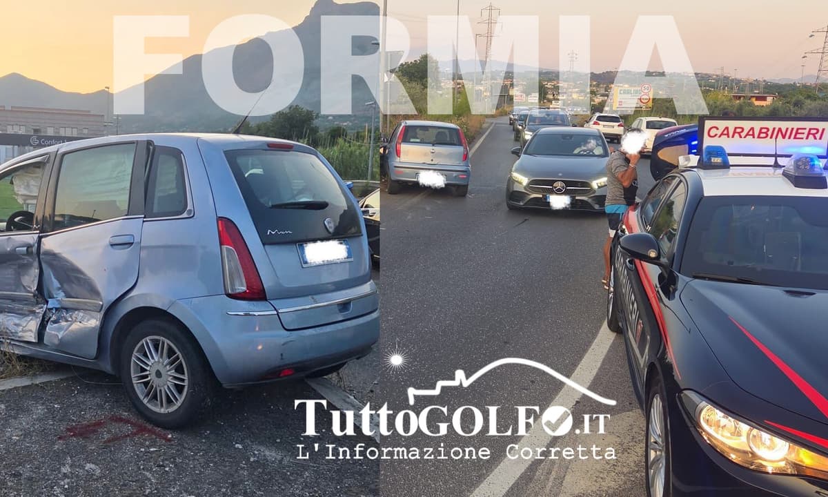 Formia, ennesimo incidente stradale: due utilitarie coinvolte