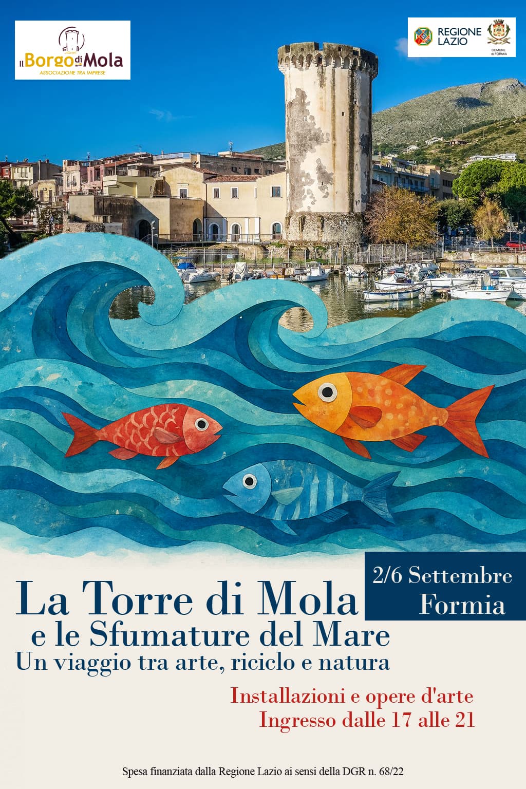 Formia - La Torre di Mola e Le Sfumature del Mare