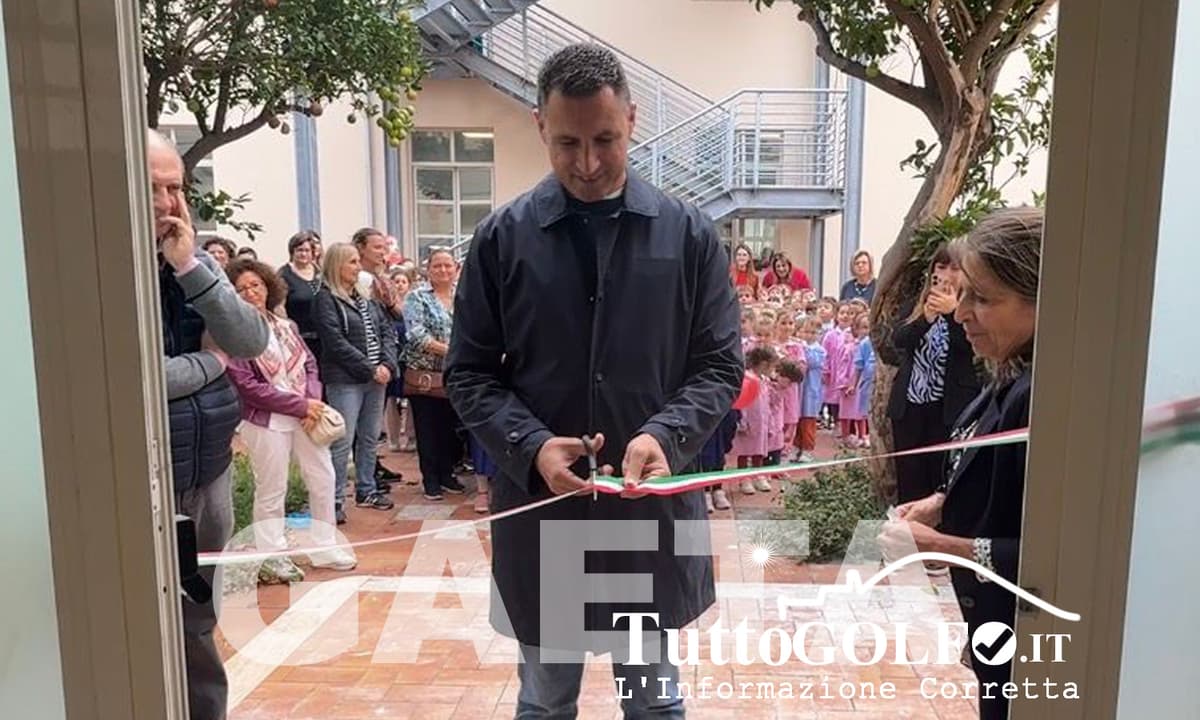 Gaeta - Consegnata alla scuola elementare Virgilio la riqualificata e moderna palestra
