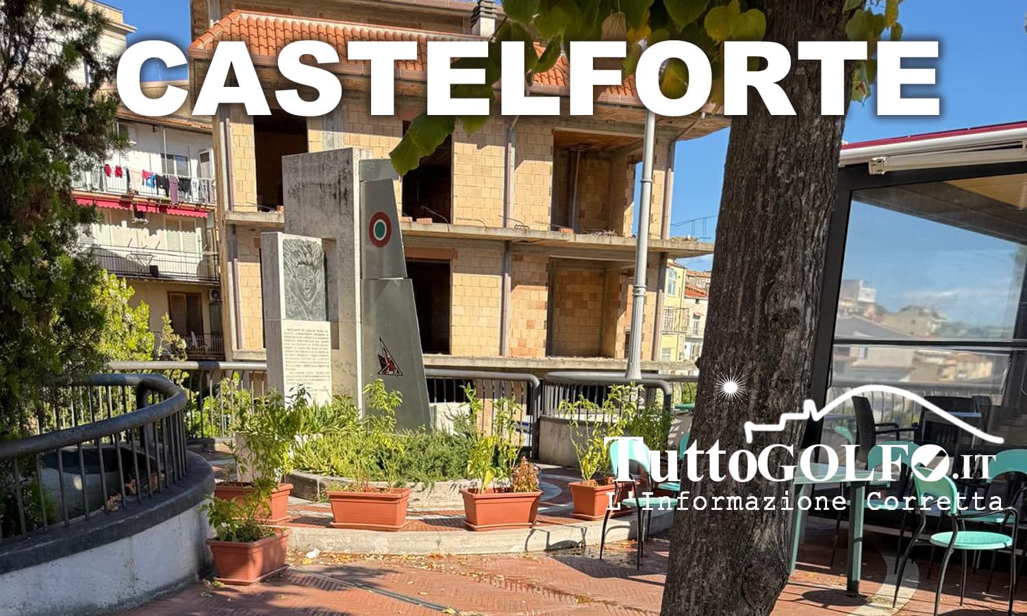 Castelforte - Il Monumento Tenente Pilota Alfredo Fusco non merita degrado