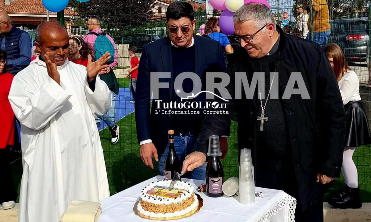 Formia - Inaugurato il campetto polivalente della parrocchia del Buon Pastore di Penitro