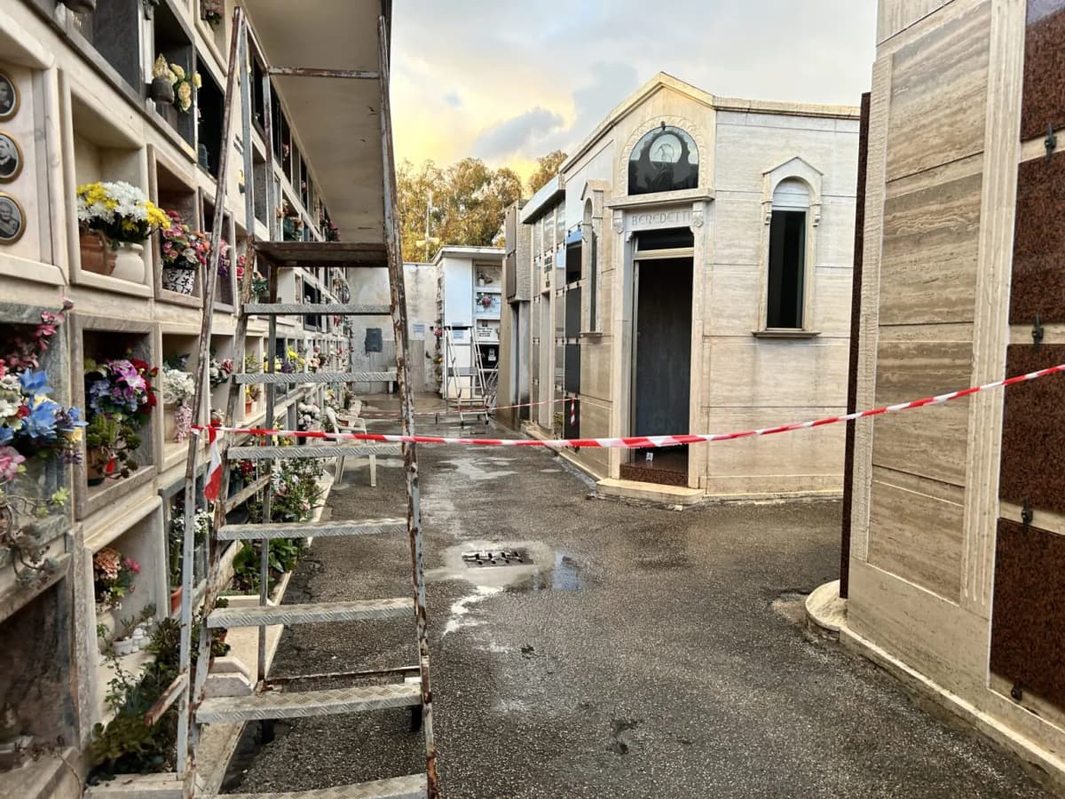 AGGRESSIONE SHOCK AL CIMITERO DI ANZIO