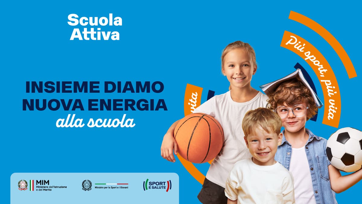 REGIONE LAZIO - I bambini dai 3 ai 5 anni potranno partecipare ad attività ludico-motori grazie a Scuola Attiva Kids 2025/2026