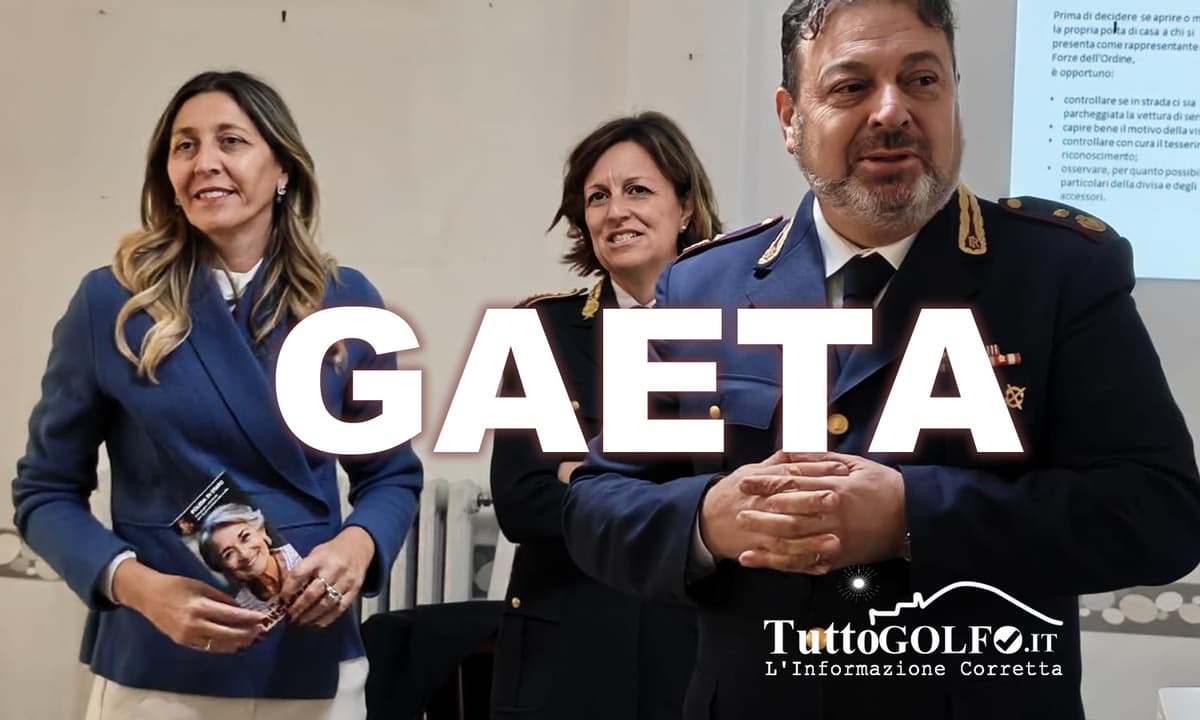 Gaeta - Truffe agli anziani, incontro con la Polizia