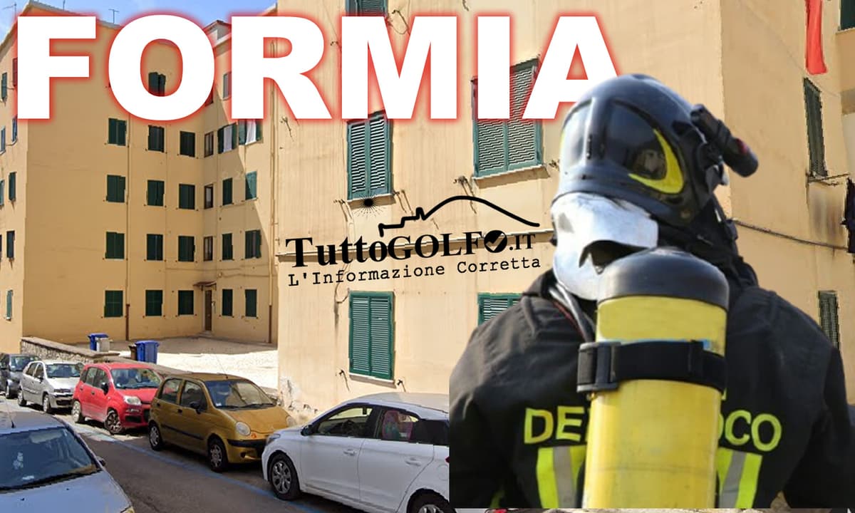 Formia incendio in via del Pesce: una mattina di paura e un dramma evitato