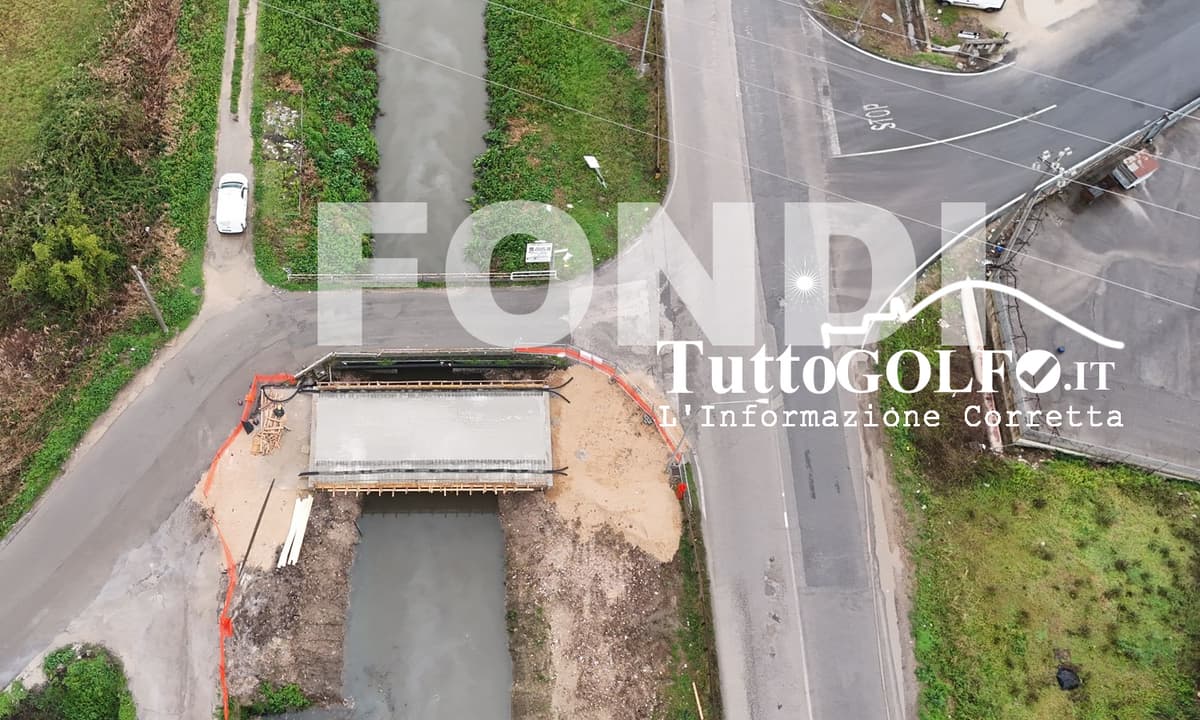 Fondi - Ponte in via della Torre: lavori in corso e inaugurazione in primavera