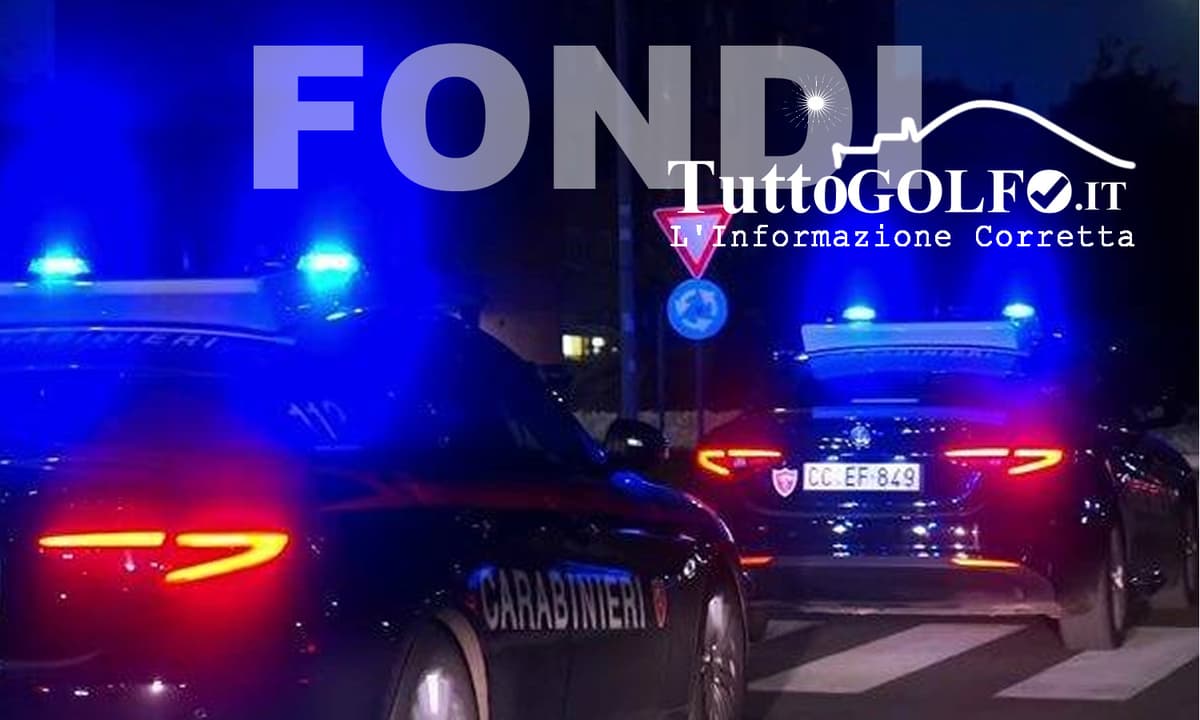 Inseguimento notturno a Fondi: 37enne denunciato dai Carabinieri