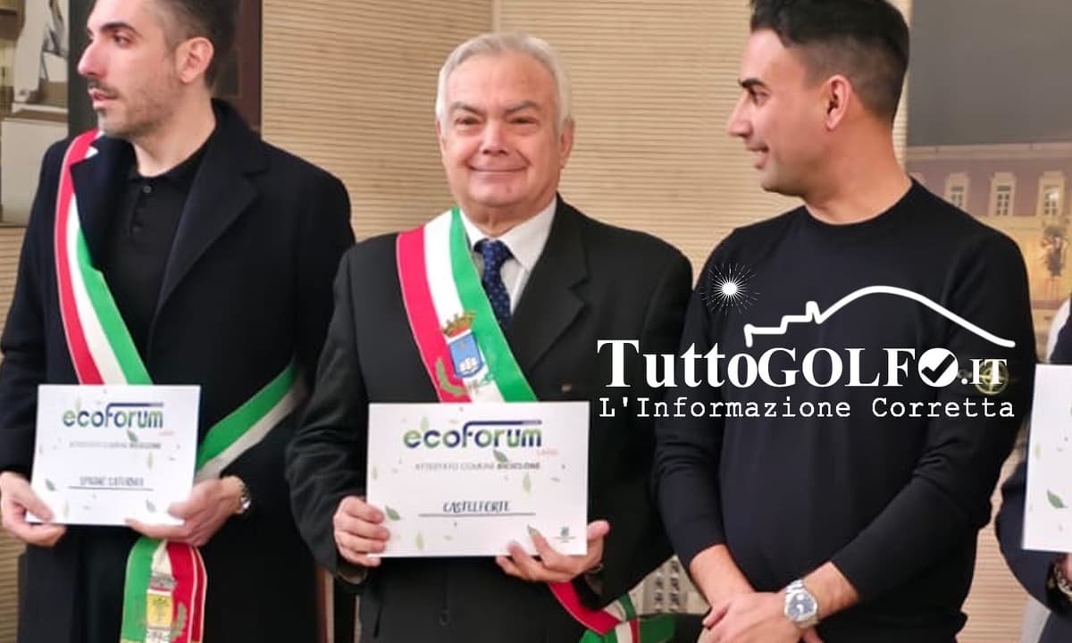 Castelforte premiato all’EcoForum Lazio: un successo fondato sulla sinergia tra Istituzioni e Cittadini.
