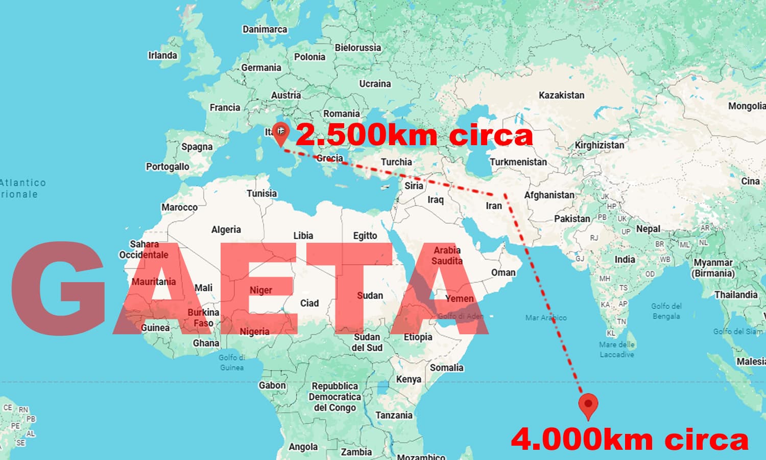 Missili iraniani verso Garcia a 4.000 km di distanza: il caso riaccende l’attenzione su Gaeta ed altre basi in Europa