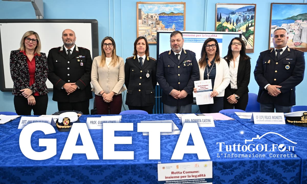 "Rotta Comune: insieme per la legalità” – Quarto incontro alla Scuola Media Carducci di Gaeta