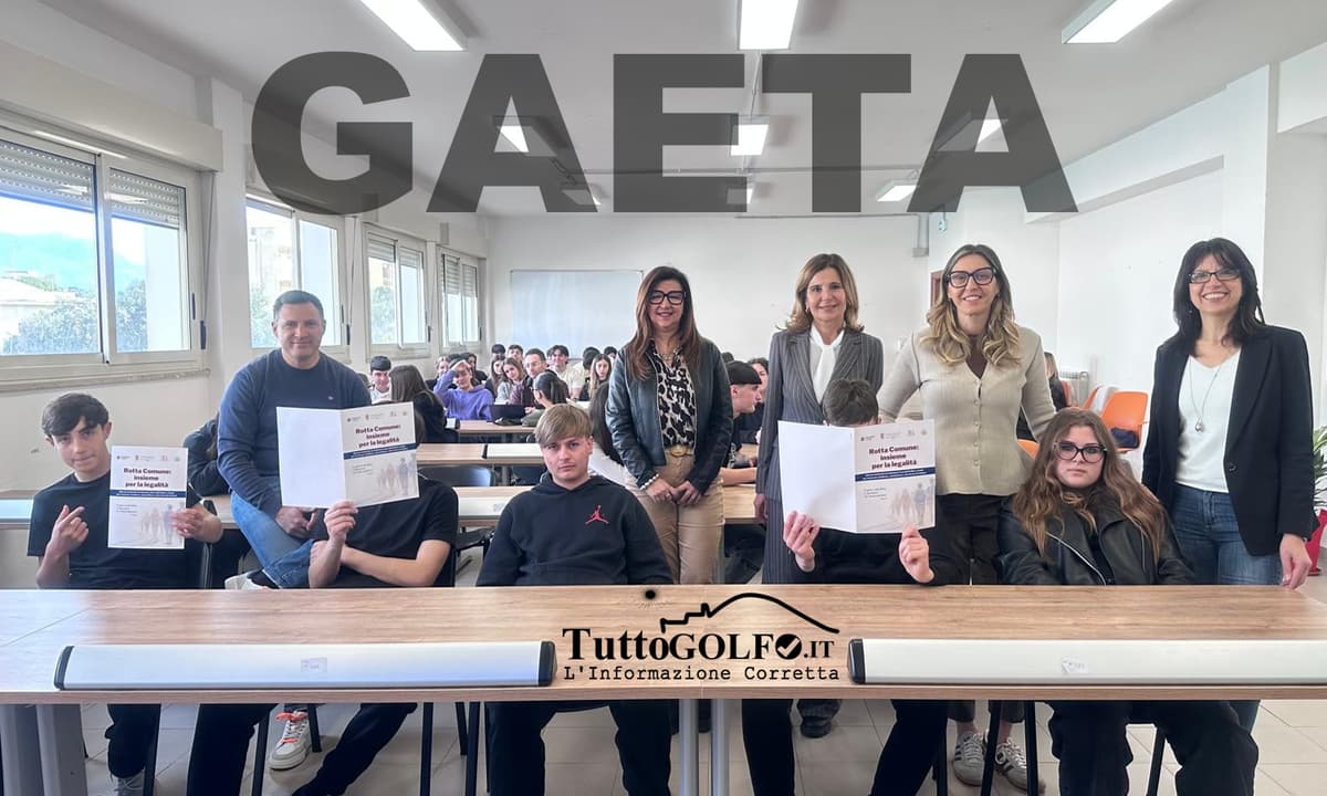 Rotta Comune: insieme per la legalità, doppio incontro con gli studenti dell’ITE e del Liceo Scientifico “E. Fermi” di Gaeta