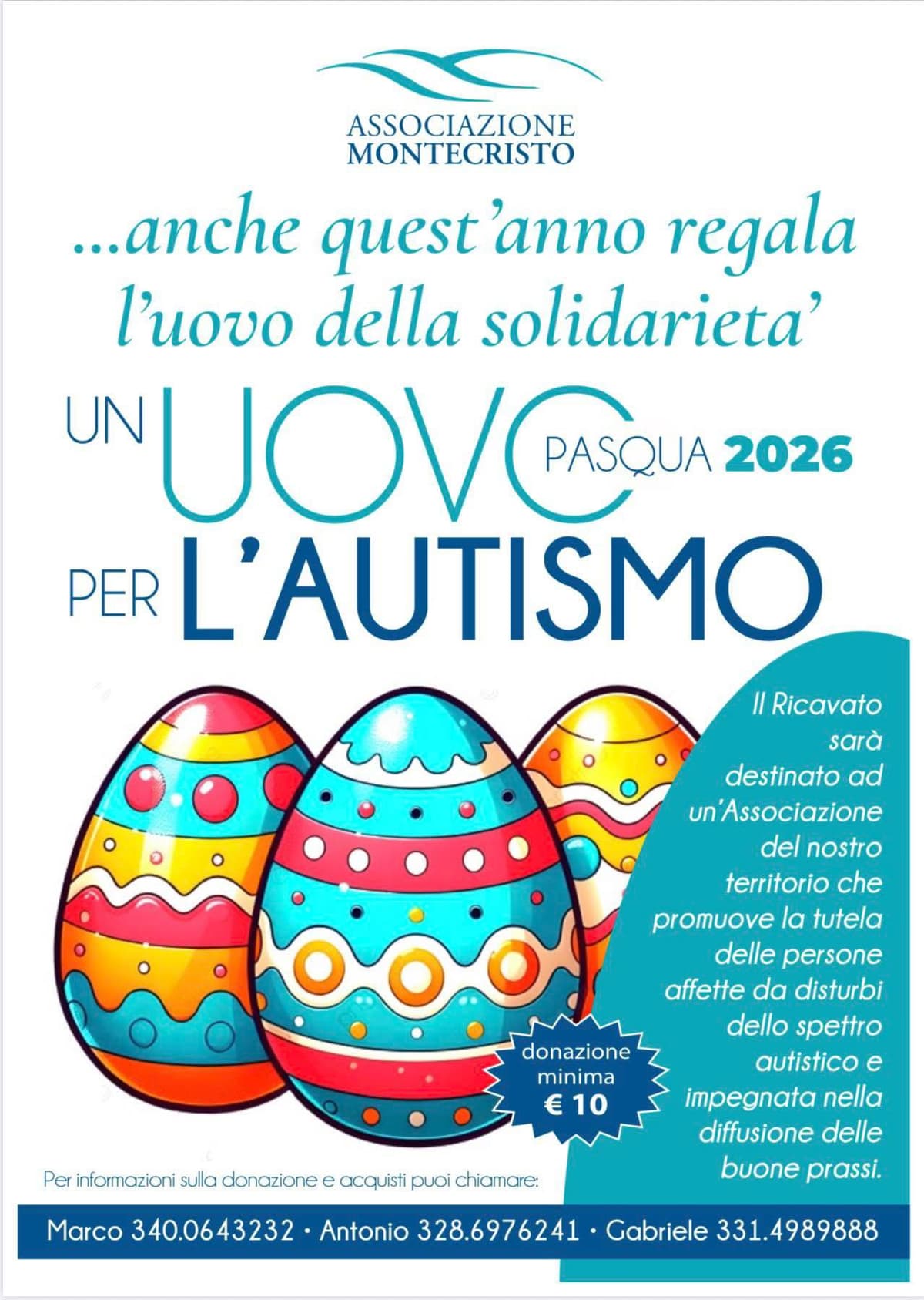 Torna “Un Uovo per l’Autismo”: al via la quarta edizione dell’iniziativa solidale
