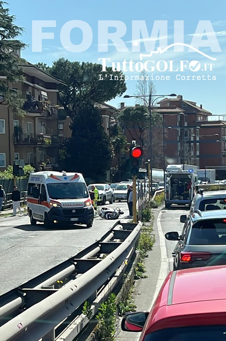 Formia, incidente stradale nei pressi della rotonda dei Carabinieri: traffico in tilt per oltre un’ora