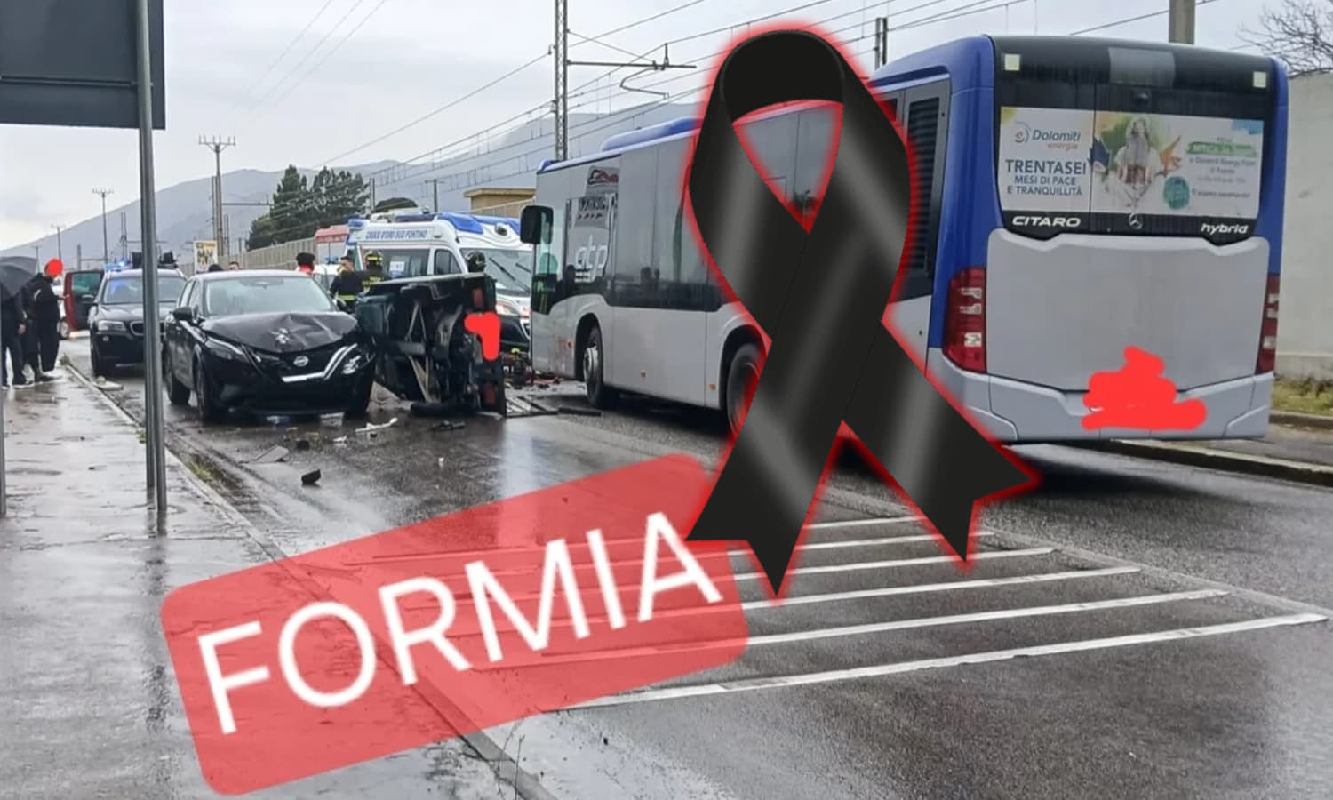 AGGIORNAMENTO, Incidente stradale - Lutto a Formia. Deceduto un uomo