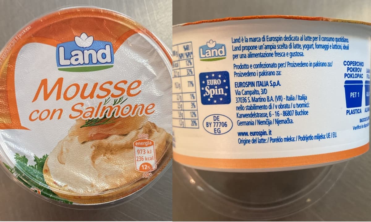 Richiamo alimentare: possibile rischio botulino per mousse al salmone