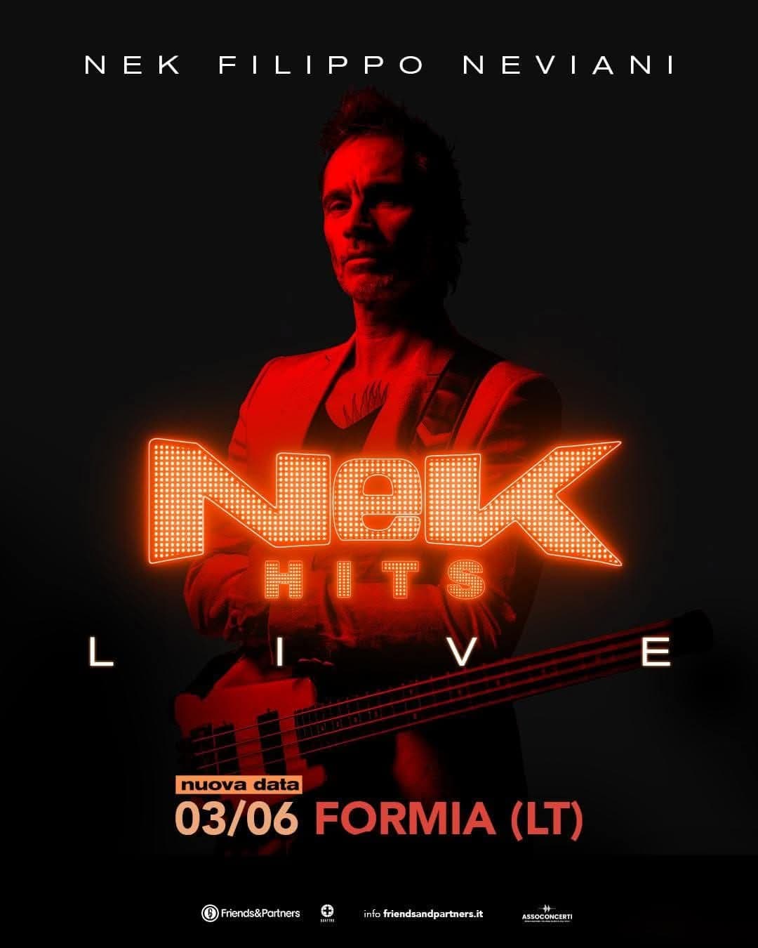 Nek in concerto a Formia per i festeggiamenti di Sant’Erasmo
