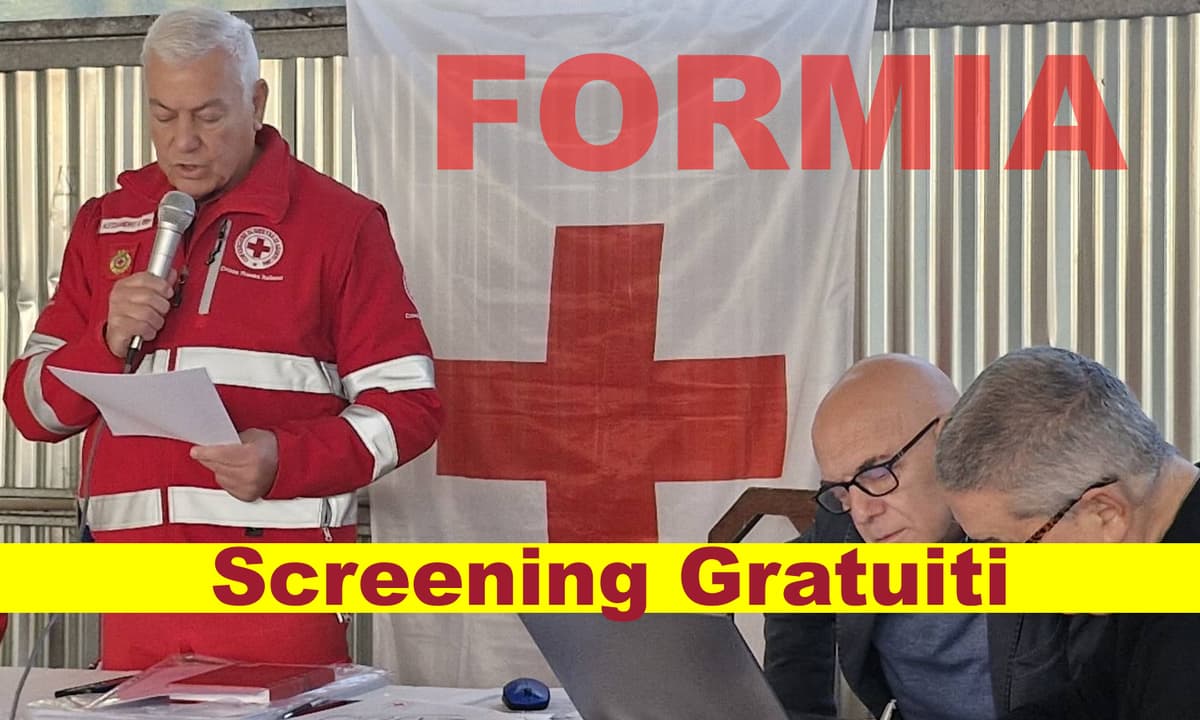 Formia, Croce Rossa - Tre giorni di screening gratuiti presso la Casa del Sole e Piazza Aldo Moro