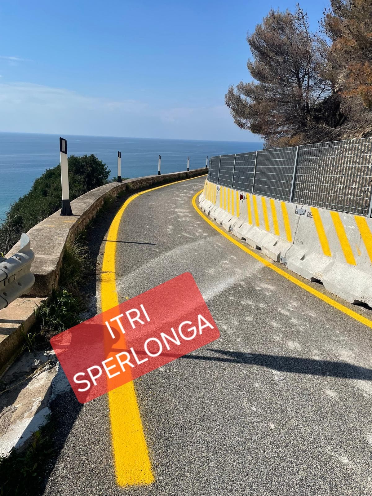 Itri - Sperlonga - Riapertura temporanea a senso alternato della S.P. 105