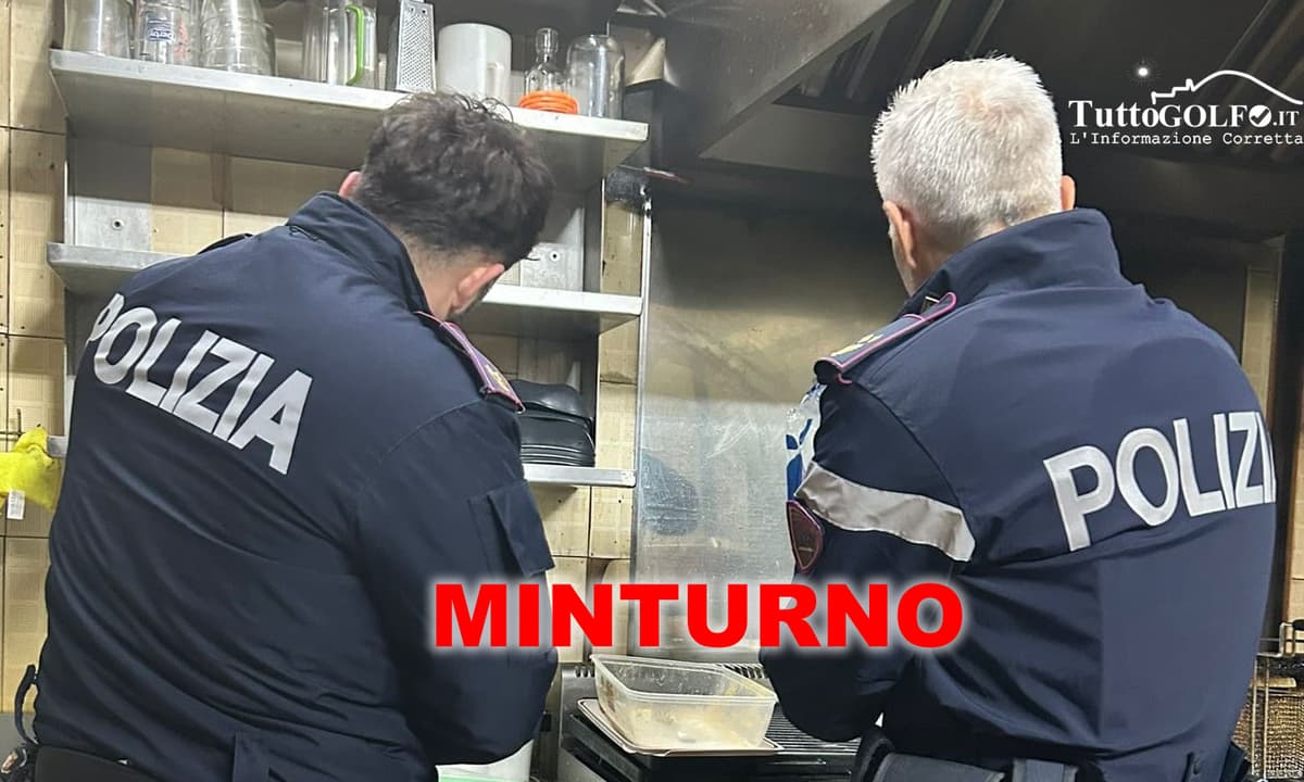 Minturno, controlli congiunti di Polizia, Locale e ASL: diverse irregolarità in un esercizio