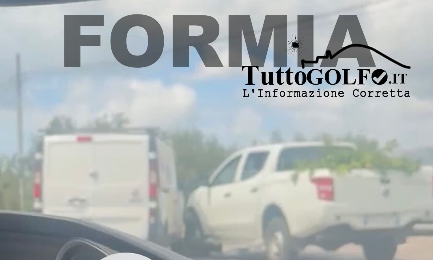 Formia - Incidente sulla SS Formia–Cassino. Scontro tra pick-up e furgone