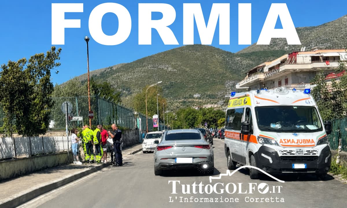 Formia, incidente stradale nel quartiere San Giulio: coinvolti uno scooter e un’auto