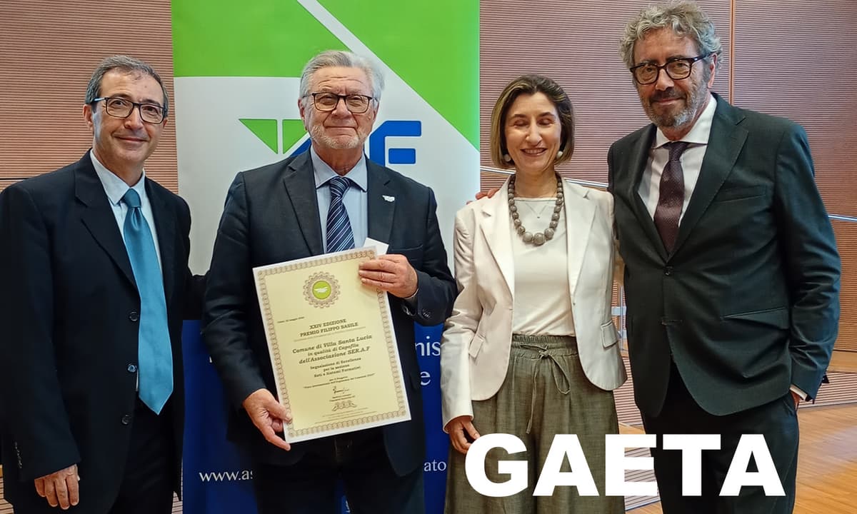 Premio dell’Eccellenza alla Fiera Internazionale dell’Ergonomia dei Cammini che si tiene a Gaeta