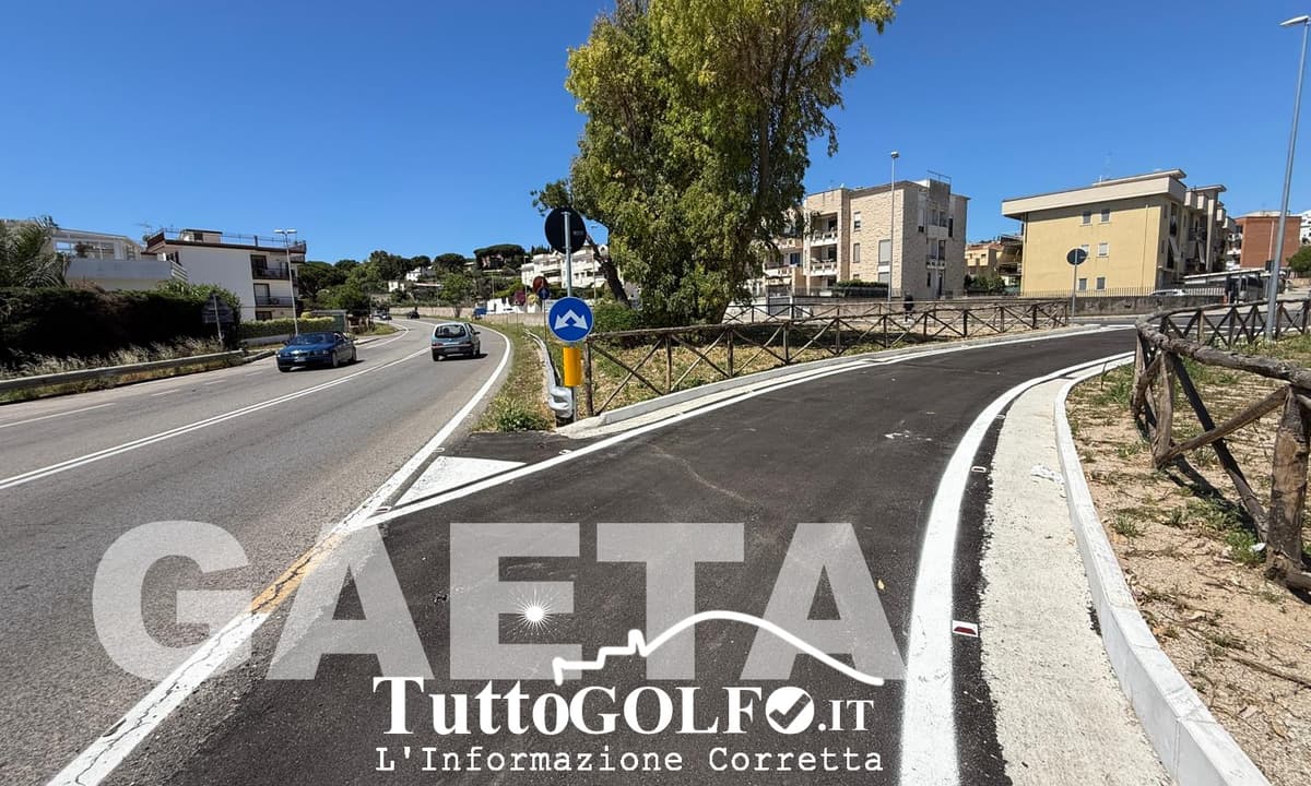 Gaeta - Aperto il nuovo collegamento stradale tra Via Flacca e Via dei Frassini
