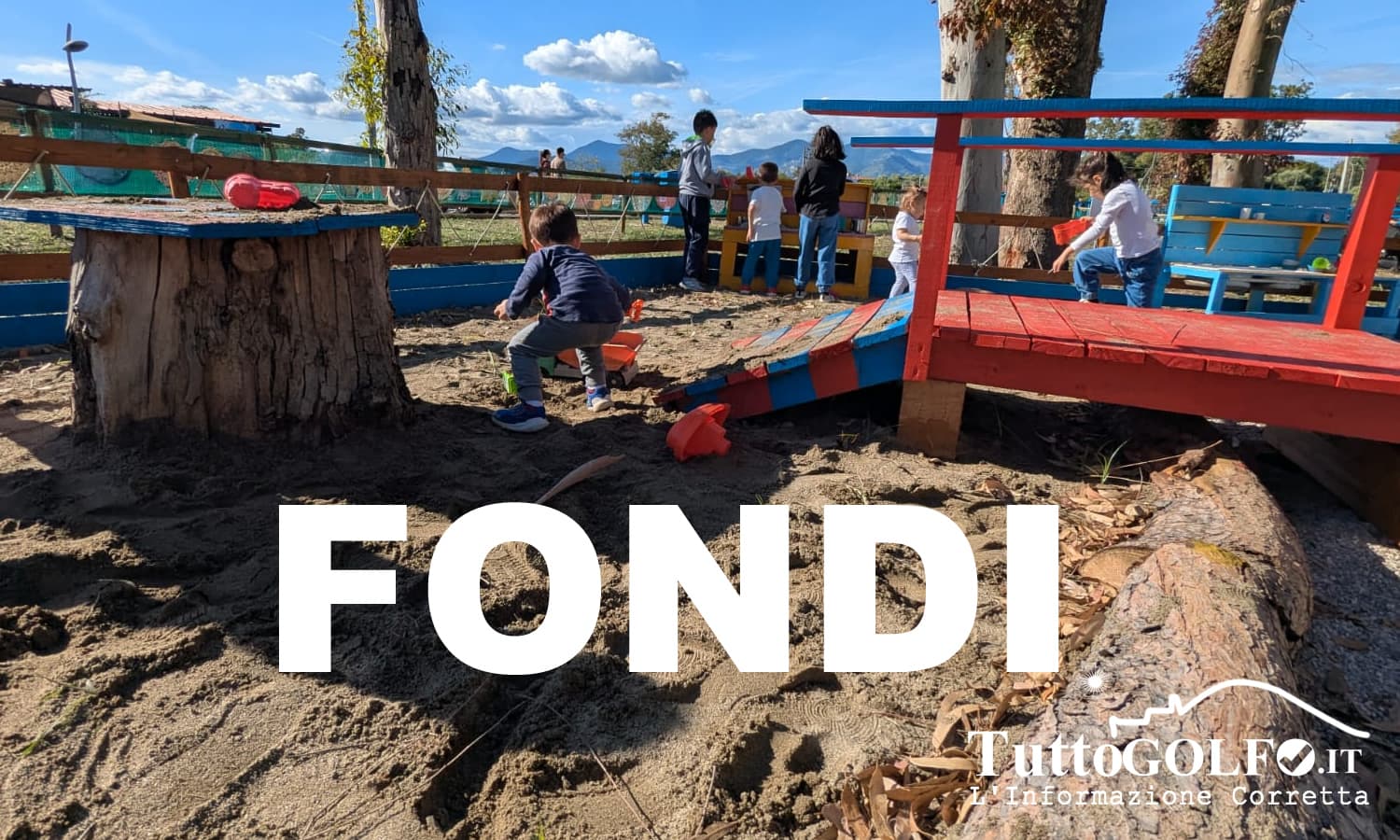 Fondi - Il Parco di Tumulito si allarga: area pic-nic e tanti nuovi giochi