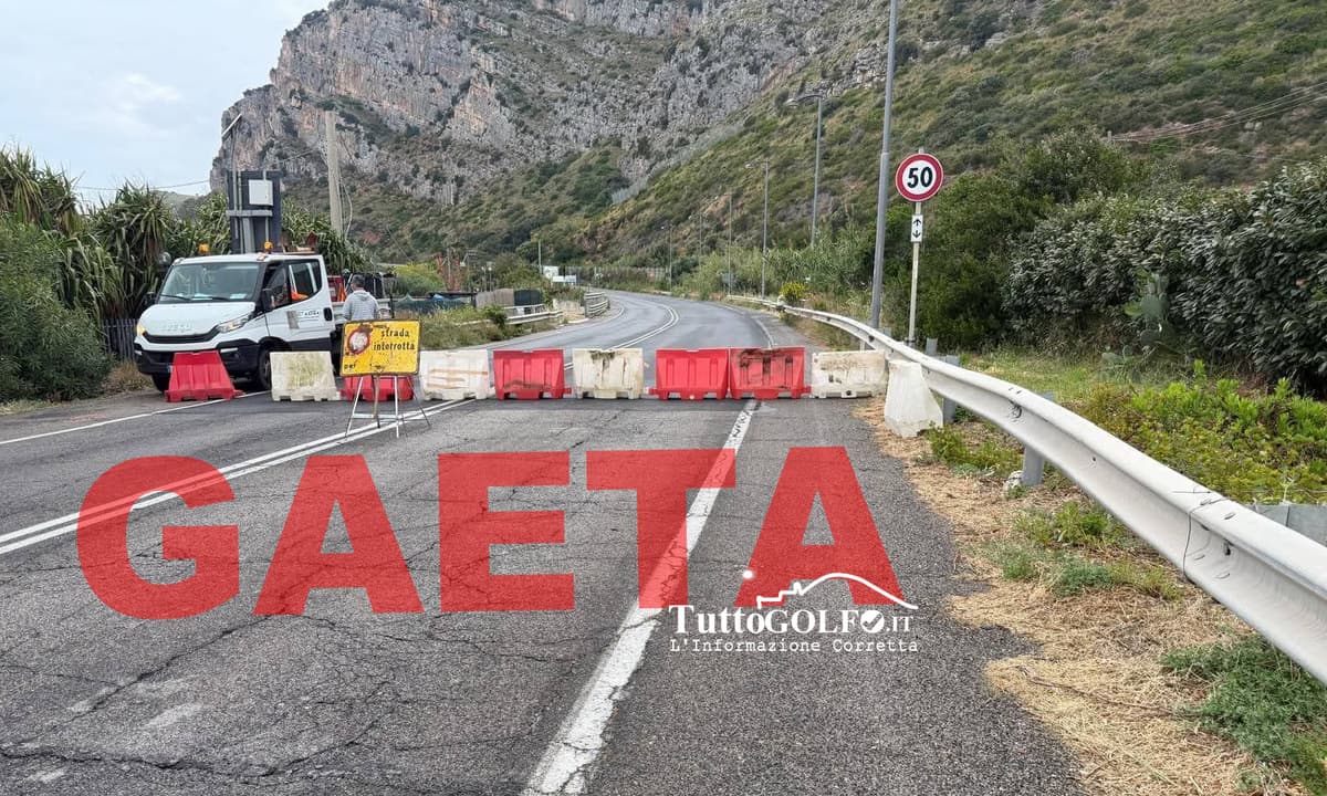 Gaeta, Astral: Chiusa la galleria Trepani sulla Flacca